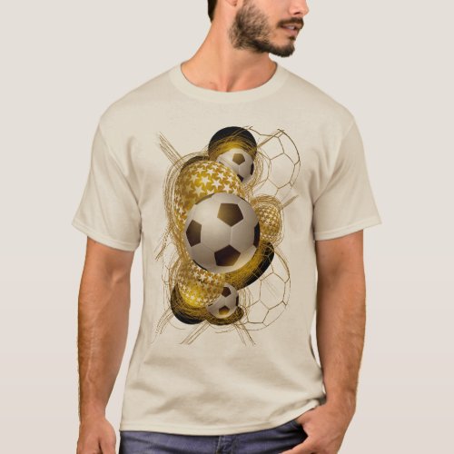 3D Game_Changer Futuristic Football Print Tee T_Shirt