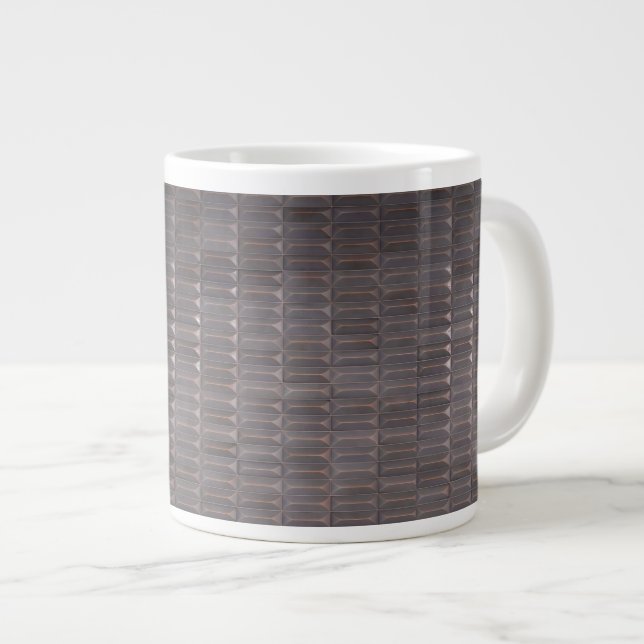 3D Geometric Tile Giant Coffee Mug (Front Right)
