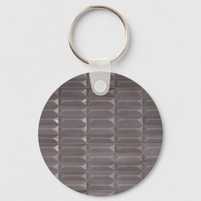 3D Geometric Tile Keychain (Front)