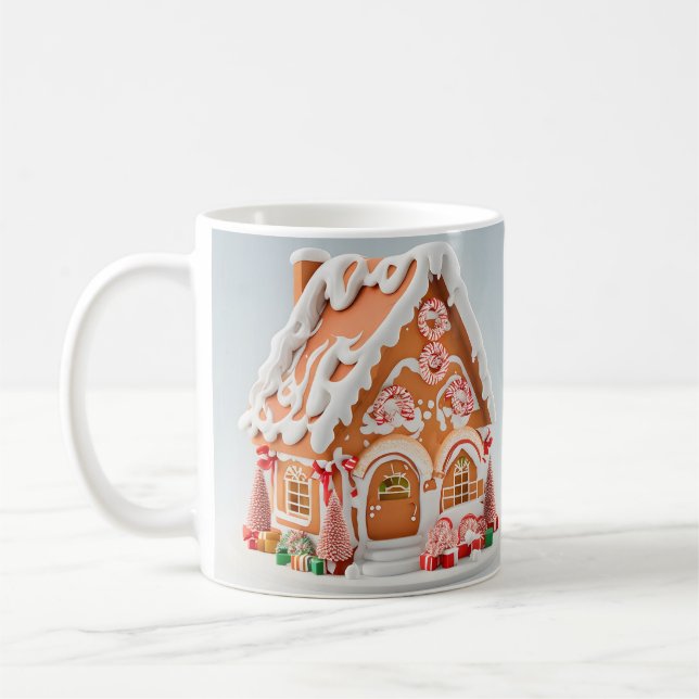 3D Gingerbread House Mug (Left)