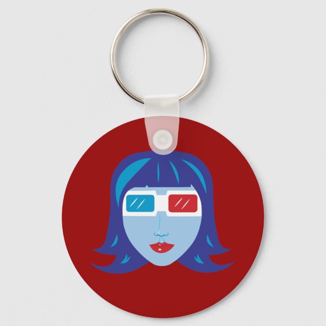 3D Girl Keychain (Front)