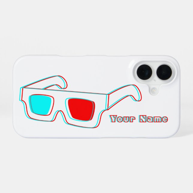 3D Glasses -  iPhone Case (Back Horizontal)