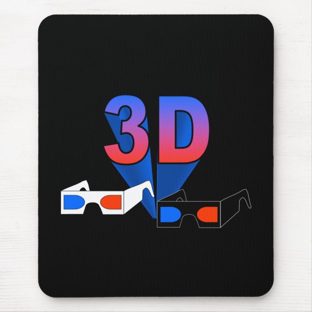 3D Glasses Mouse Pad (Front)