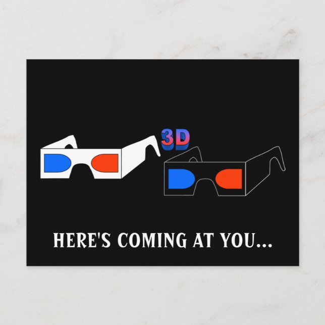 3D Glasses Postcard (Front)