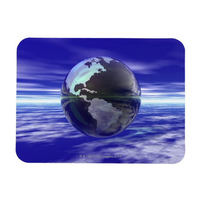 3D Globe 10 Magnet (Horizontal)