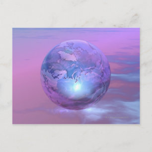 3D Globe 18 Postcard