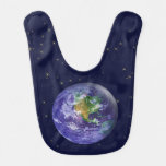 3D Globe Earth Day Baby Bib