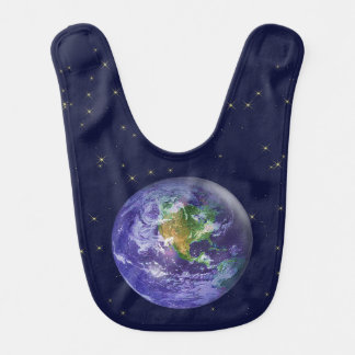 3D Globe Earth Day Baby Bib