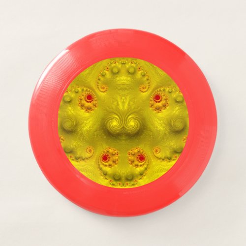  3D GOLD FACE  Fractal Design  Wham_O Frisbee