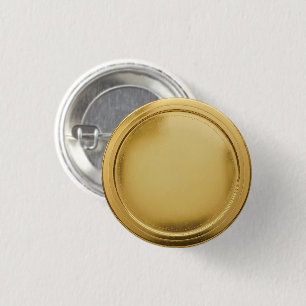 3D Gold Foil Seal Elegant Excellence Award Medal Button