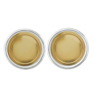 3D Gold Foil Seal Elegant Excellence Award Medal Cufflinks
