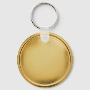 3D Gold Foil Seal Elegant Excellence Award Medal Keychain