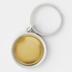 3D Gold Foil Seal Elegant Excellence Award Medal Keychain