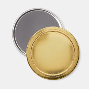 3D Gold Foil Seal Elegant Excellence Award Medal Magnet