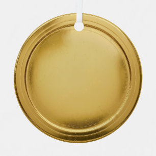 3D Gold Foil Seal Elegant Excellence Award Medal Metal Ornament
