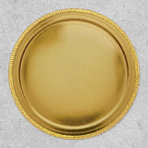 3D Gold Foil Seal Elegant Excellence Award Medal Patch