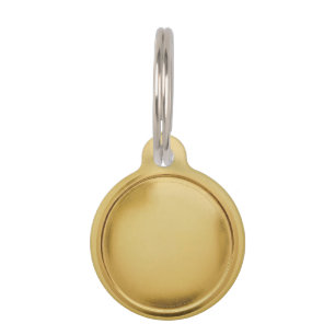 3D Gold Foil Seal Elegant Excellence Award Medal Pet ID Tag
