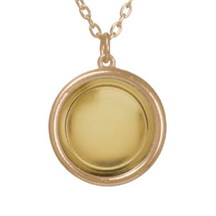 3D Gold Foil Seal Elegant Excellence Award Medal Plated Necklace