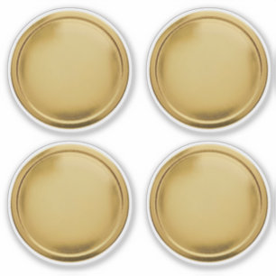3D Gold Foil Seal Elegant Excellence Award Medal Sticker