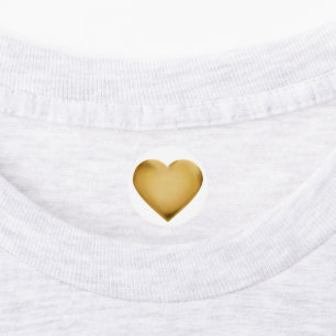 3D Gold Foil Seal Heart Excellence Award Medal Labels
