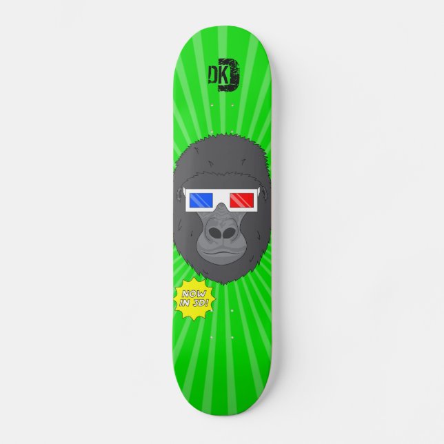 3D Gorilla Skateboard Deck (Front)