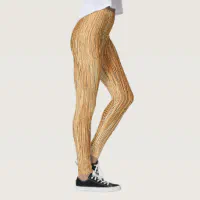 3D grain wood texture yoga pants leggings