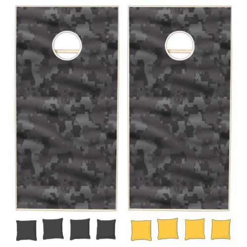 3D gray Camo Military design Cornhole Set