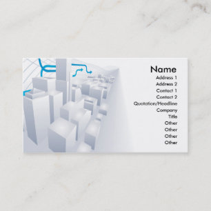 3d gray city business card background
