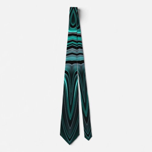 3D green and black original design tie