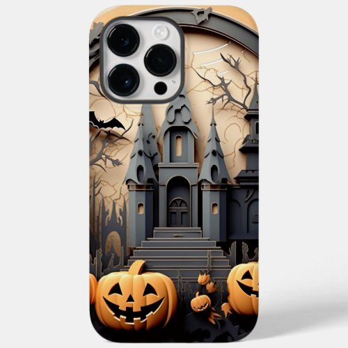 3d Halloween Pumpkin Haunted house Case_Mate iPhone 14 Pro Max Case