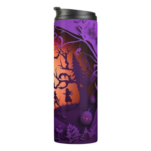 3d Halloween Witch Thermal Tumbler (Rotated Right)