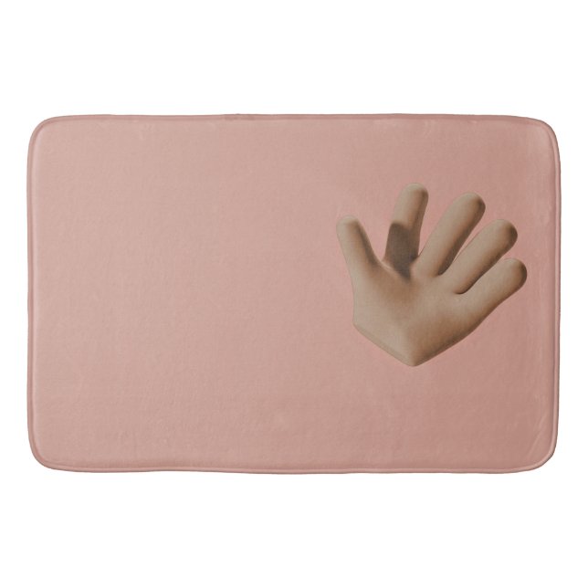 3D Hand Bath Mat – Unique & Eye-Catching Design (Front)