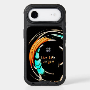 3D Hashtag Live Life Large  African Print Design  iPhone 17 Air Case