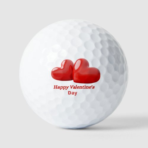 3D Heart Design Golf Balls