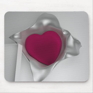 3D Heart Gift Mousepad