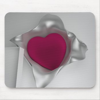 3d Heart Gift Mousepad by tjustleft at Zazzle