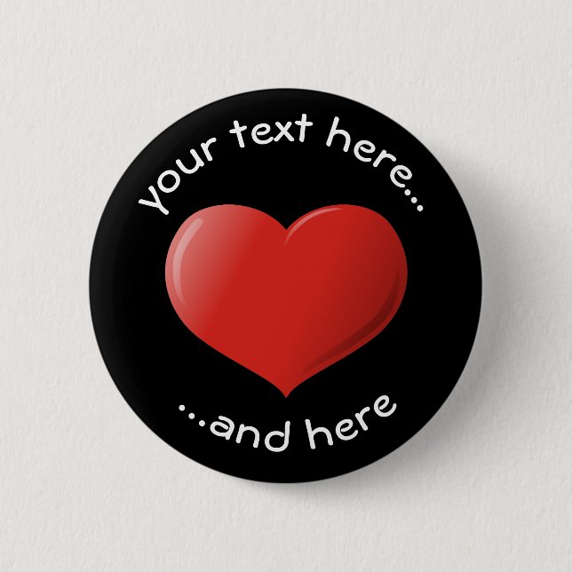 3D Heart Icon Button (Front)