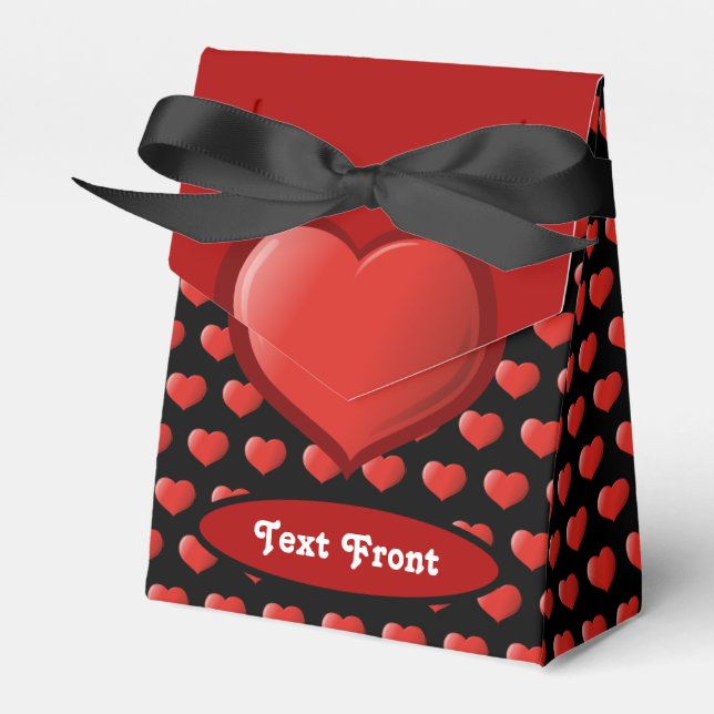 3D Heart Icon Favor Boxes (Front Side)