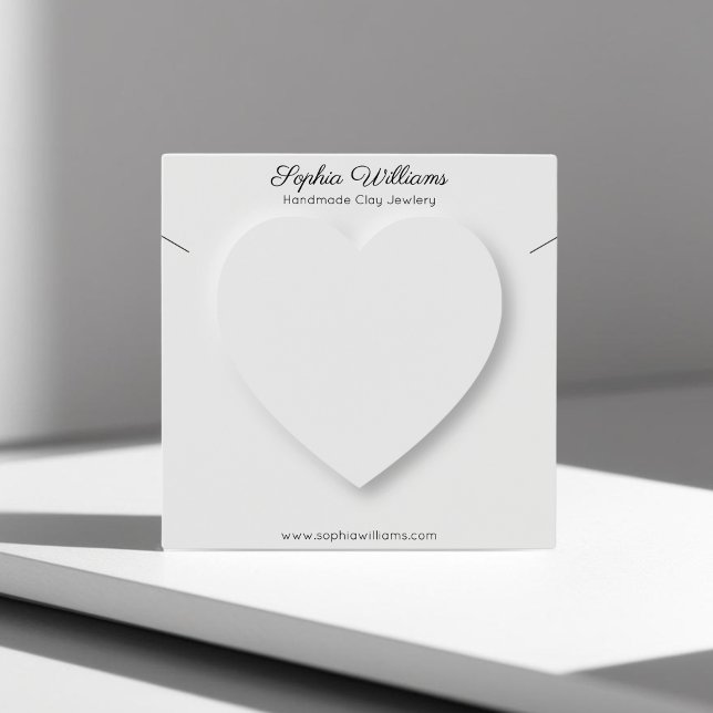 3D heart minimalist necklace display card (Creator Uploaded)
