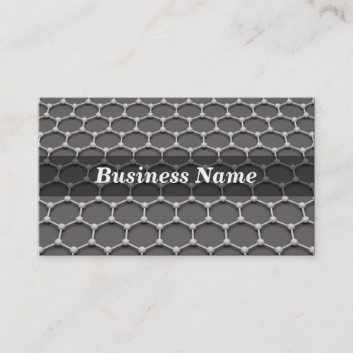 3D Honeycomb Molecular Structure Business Card Template