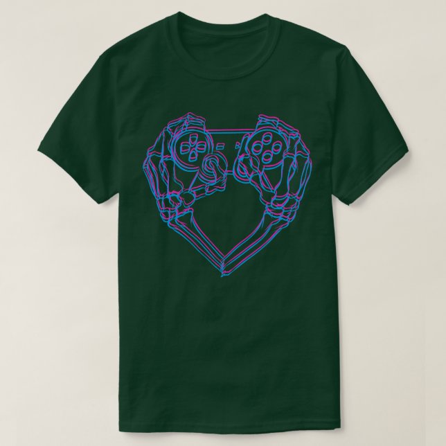 3D I heart video games T-Shirt (Design Front)