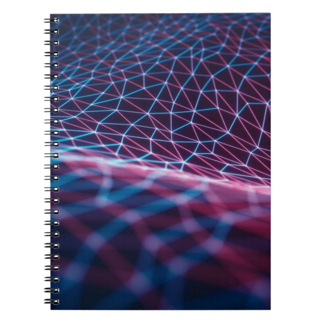 3D illustration, embossed mesh representing intern Notebook (Front)