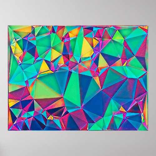 3D illustration Trendy abstract background Color Poster