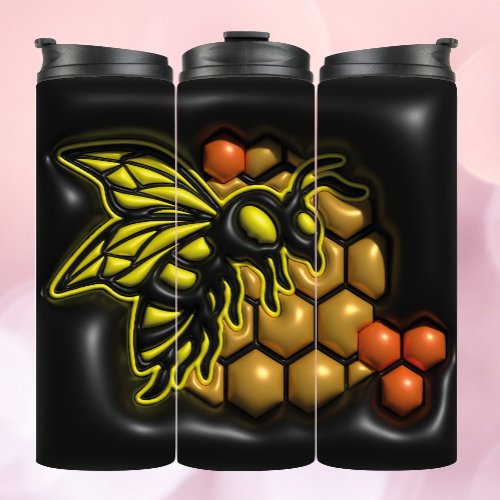 3D Inflated Effect Honey Bee Tumbler