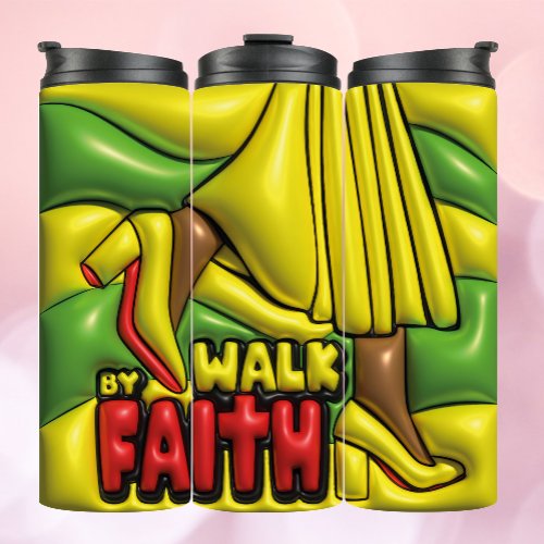 3D Inflated Tumbler _ Walk by Faith