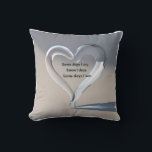 3D Intertwined Hearts & Tears: Emotional Connectio Throw Pillow<br><div class="desc">A thought-provoking 3D design showcasing abstract heart and tear shapes elegantly intertwining and merging,  representing the deep connection between joy and sorrow in the human experience. Subtle shadows add depth to their interaction.</div>