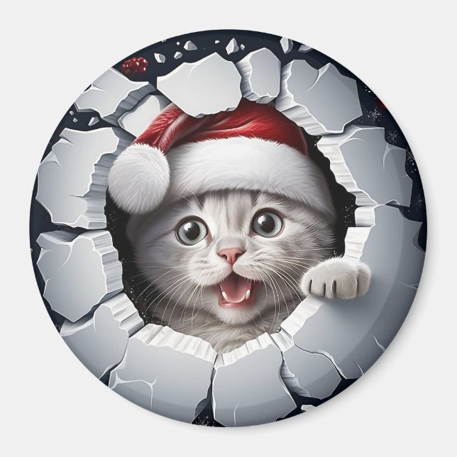 3D Kitten Magnet (Front)