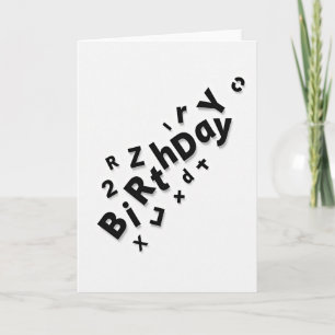 3D Letter Birthday Wish Card