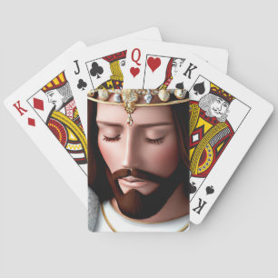 3D Look AI King of the Universe Jesus Poker Cards