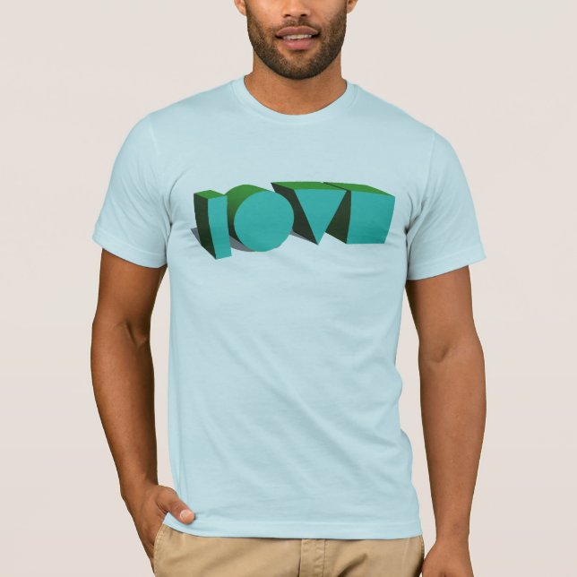 3D Love T-Shirt (Front)